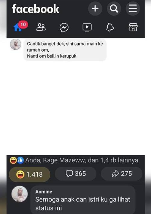 potret komentar lucu di facebook (instagram.com/dagelan)