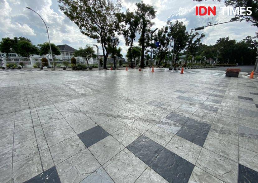 Suasana di Jalan Sudirman Medan (IDN Times/Indah Permata Sari)