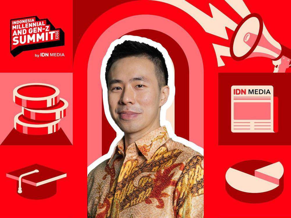 CEO F&B ID (Chatime) Devin Widya Krisnadi menjadi pembicara Indonesia Millennial and Gen-Z Summit (IMGS) 2023. (Dok. Instagram/indonesia.summit)