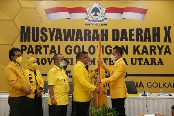 Musa Rajekshah saat terpilih menjadi Ketua Golkar Sumut (Dok. IDN Times)