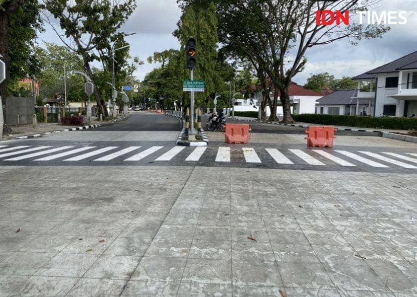 Suasana di Jalan Sudirman Medan (IDN Times/Indah Permata Sari)