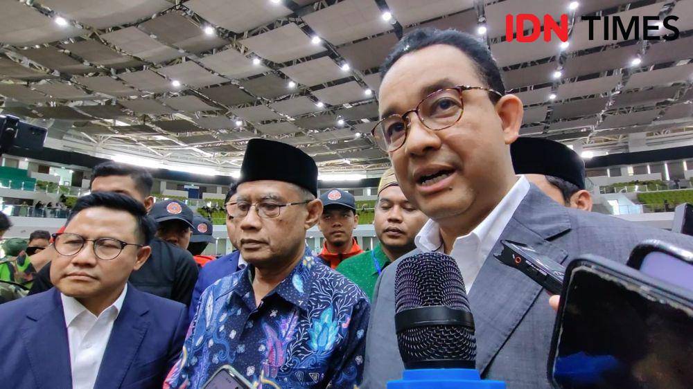 Anies-Gus Imin hadiri dialog terbuka di UMS. (IDN Times/Larasati Rey)