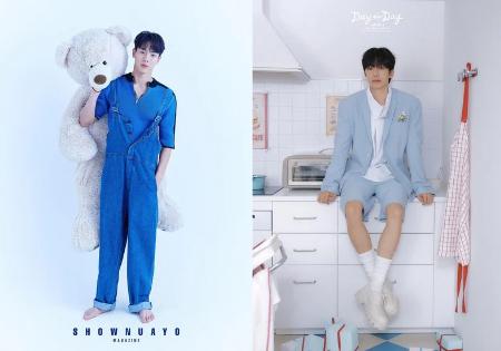9 Inspirasi Outfit Nuansa Biru ala Member MONSTA X, Fresh nan Stylish!