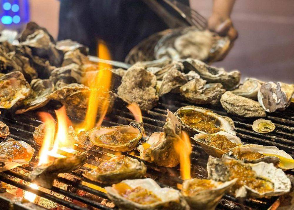 Menu tiram bakar Kerang Melet