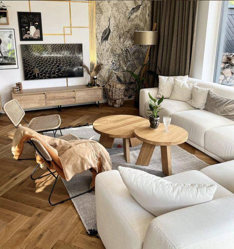 ilustrasi ruang keluarga minimalis bertema Scandinavian (mydomaine.com)