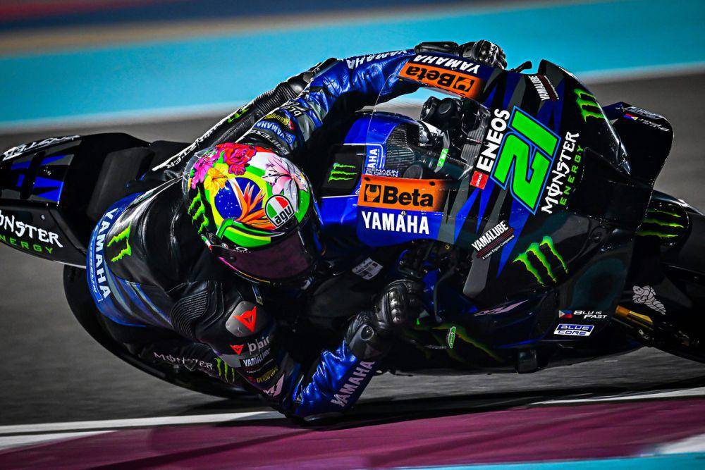Franco Morbidelli saat menjalani pekan balap GP Qatar 2023. (yamahamotogp.com)