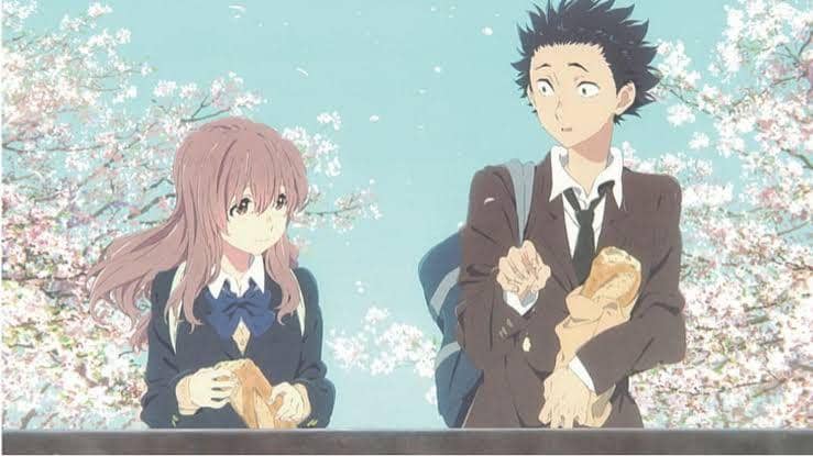 Shouko Nishimiya dan Shouya Ishida Menebar Roti (dok. Kyoto Animation/Koe no Katachi)