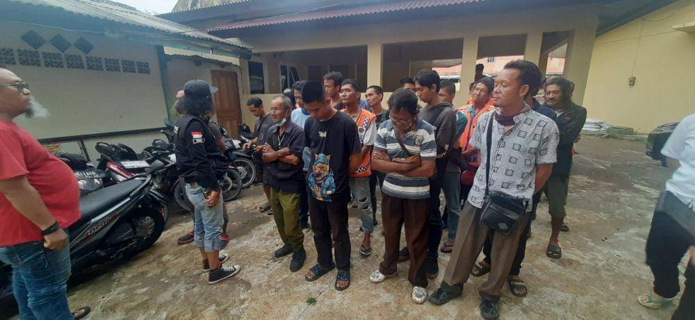 Puluhan orang diamankan dari praktik jukir liar di salah satu kawasan di Palembang (Dok: istimewa)