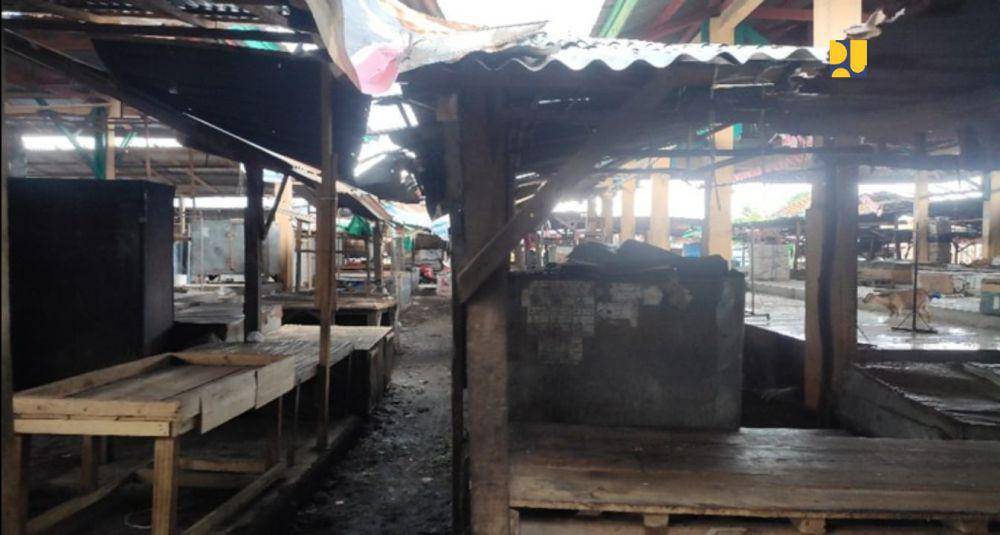 Kondisi Pasar Sila sebelum renovasi. (dok. Kementerian PUPR)