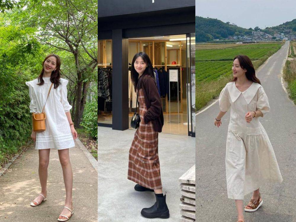 inspirasi OOTD dress ala aktris Pyo Ye Jin (instagram.com/yjiinp)