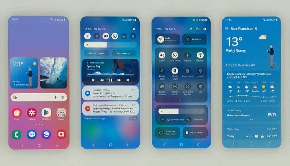 Tampilan One UI 6 menunjukan fitur-fitur baru (multiplayer.it)
