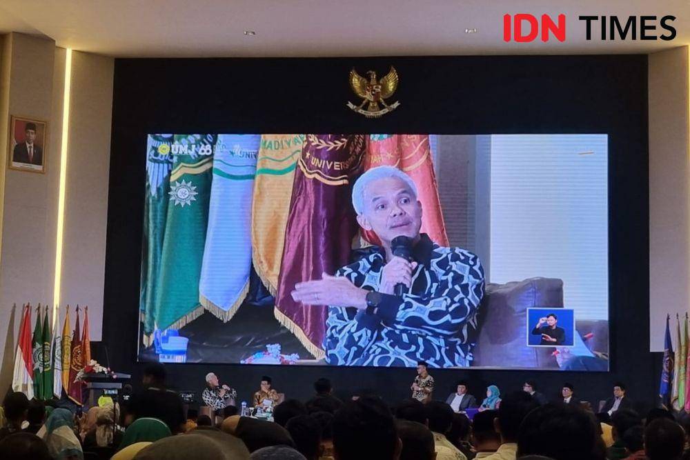 Calon presiden nomor urut tiga, Ganjar Pranowo (IDN Times/Ilman Nafi'an)