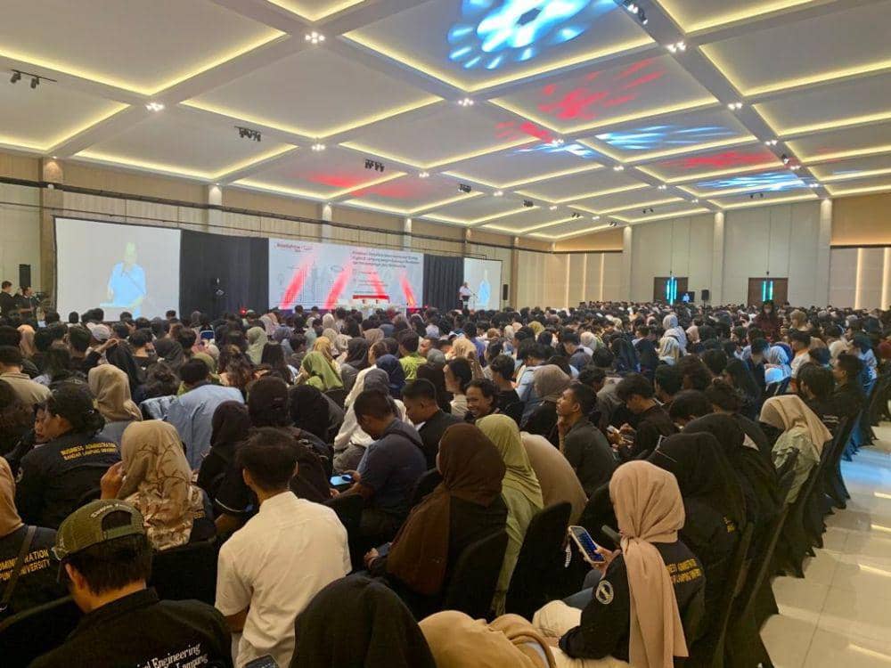 Universitas Bandar Lampung (UBL) dipercaya menjadi tuan rumah Gerakan Nasional 1.000 Startup Digital, Rabu (22/11/2023). (Dok. UBL).