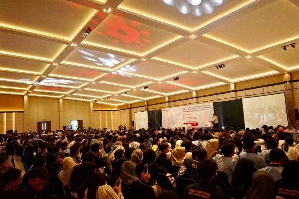 Universitas Bandar Lampung (UBL) dipercaya menjadi tuan rumah Gerakan Nasional 1.000 Startup Digital, Rabu (22/11/2023). (Dok. UBL).