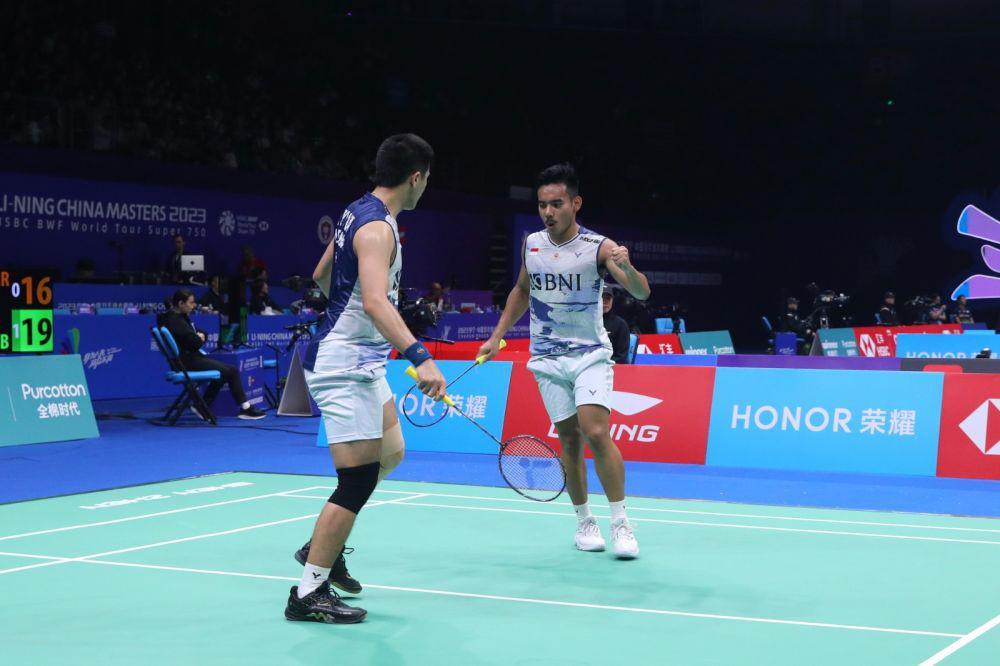 Pramudya Kusumawardana/Yeremia Erich Yoche Yacob Rambitan di 16 besar China Masters 2023 (dok. PP PBSI)