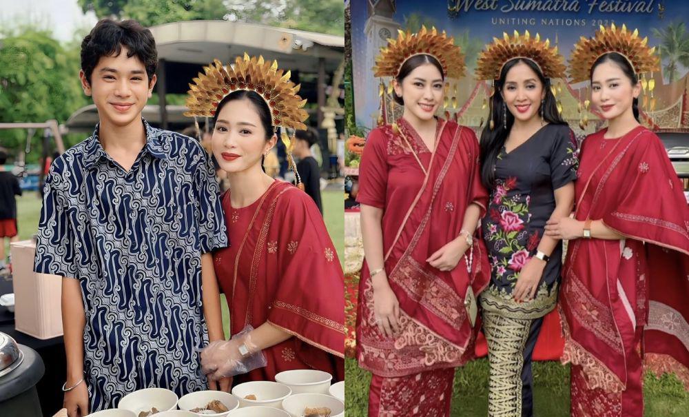 7 Momen Bunga Zainal di Acara Sekolah Anak, Cute Pakai Suntiang Padang
