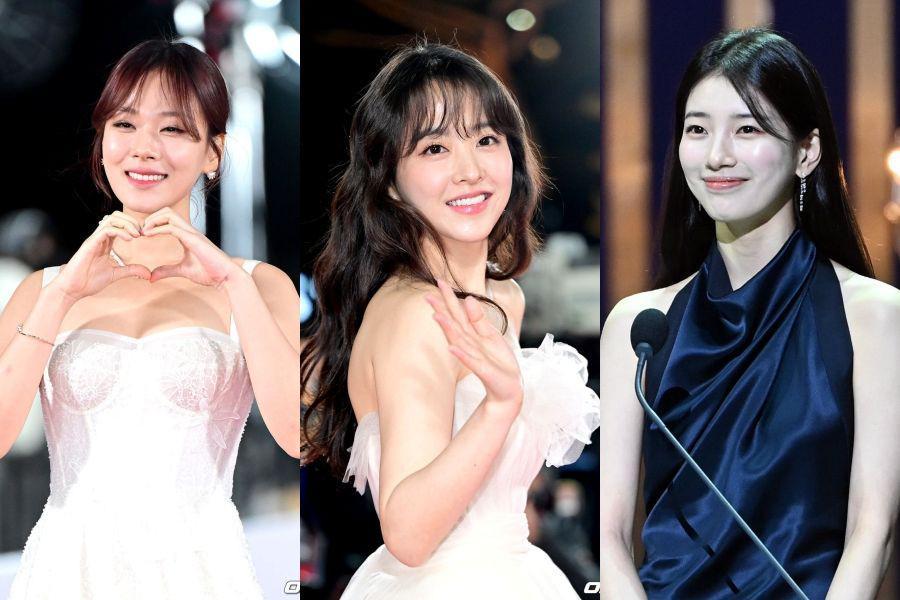 Potret 7 Aktris Korea di Acara Blue Dragon Film Awards 2023, Bak Dewi