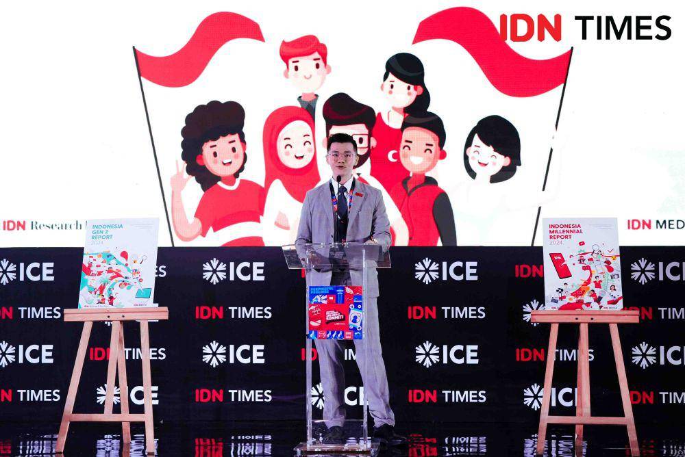 William Utomo saat Opening Indonesia Millennial and Gen Z Summit 2023 pada Jumat (24/11/2023). (dok. IDN Media)