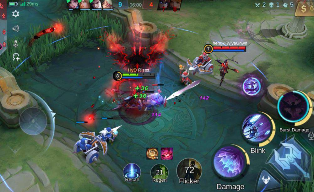 Valentina memanfaatkan ultimate lawan (dok. Moonton/Mobile Legends)