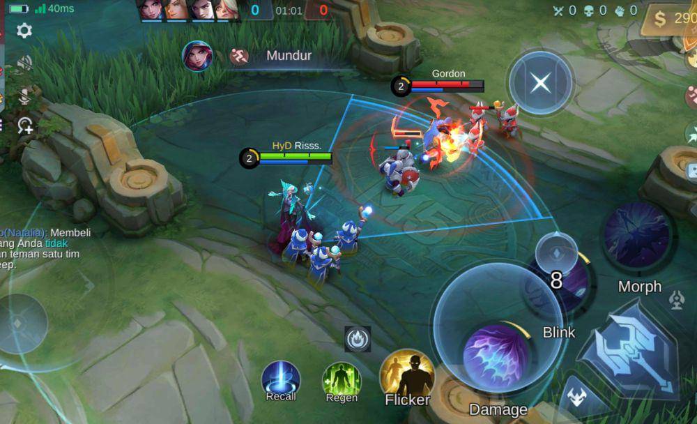 tampilan jangkuan skill Valentina (dok. Moonton/Mobile Legends)