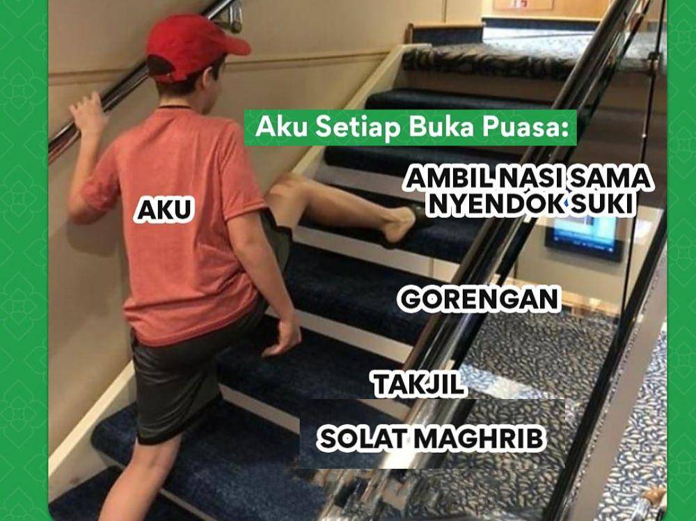 meme naik tangga (instagram.com/freshsuki_id)