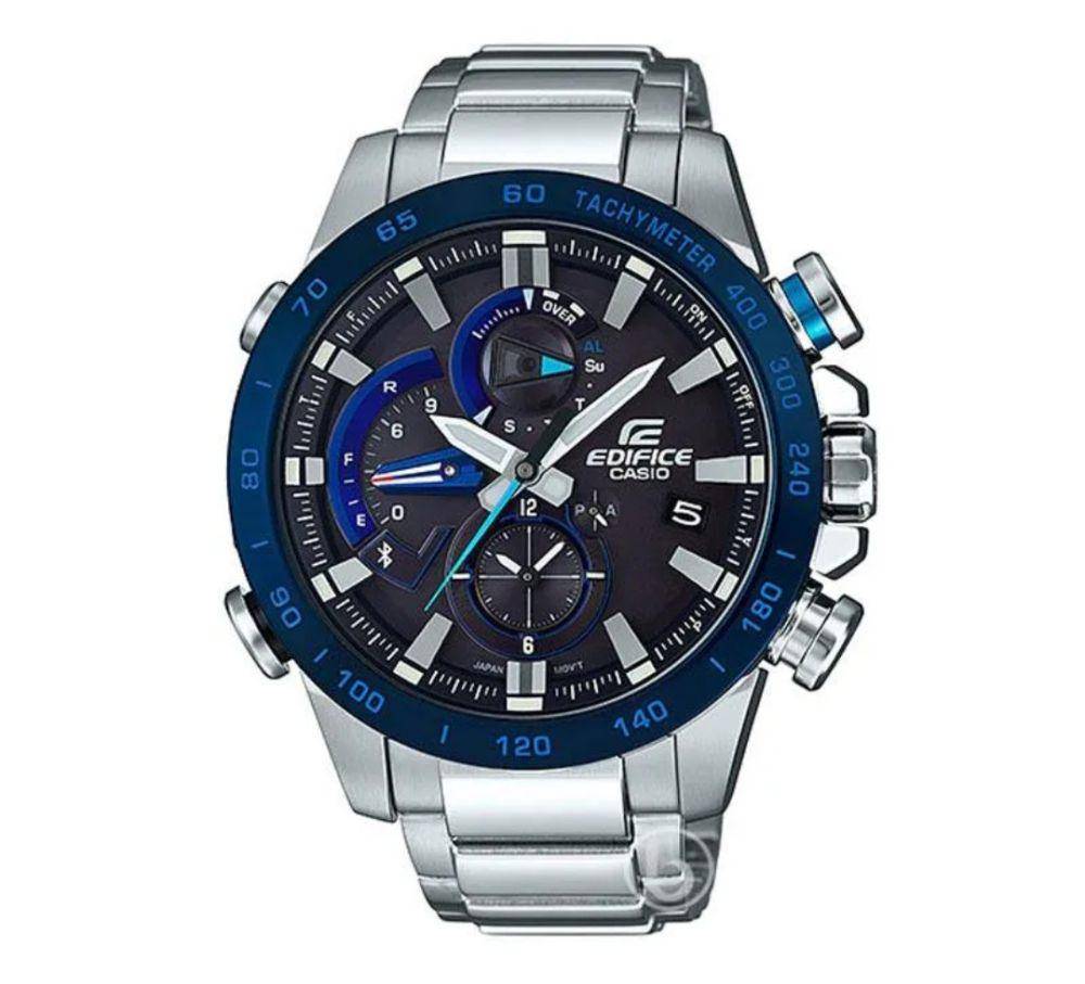 CASIO Edifice Solar Lap Race Bluetooth Mobile Link Jam Tangan Pria EQB-800DB-1A Original (blibli.com/Casio Indotama Shop Official Store)