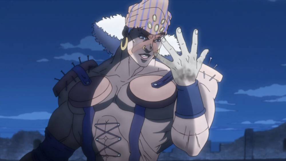 Esidisi (dok. David Production/JoJo's Bizarre Adventure: Battle Tendency)