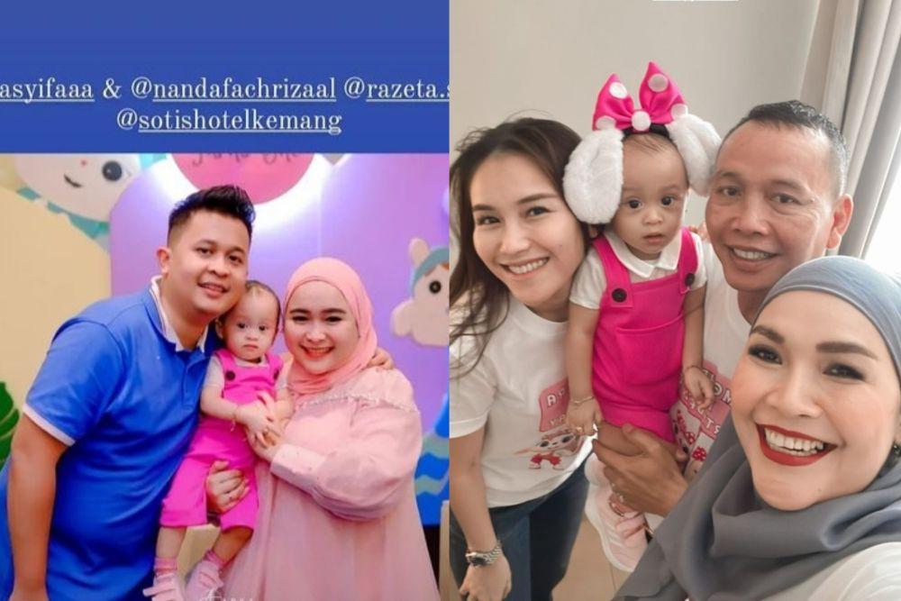 8 Potret Perayaan Ulang Tahun Pertama Keponakan Ayu Ting Ting