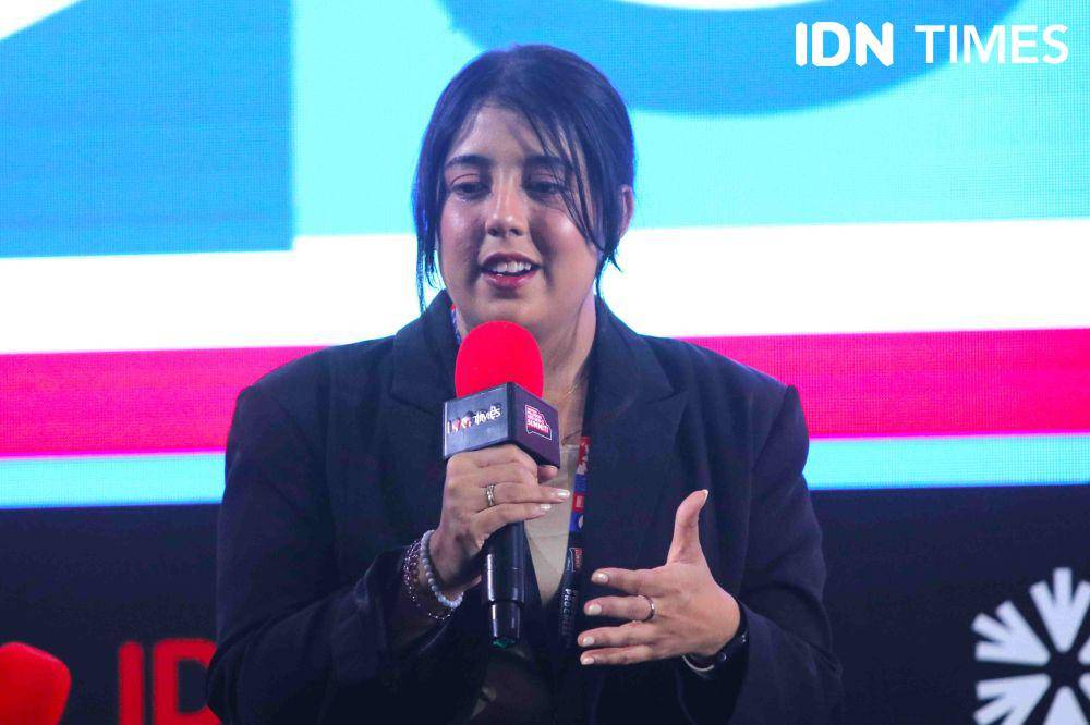 Nessie Judge dalam acara IMGS 2023, The Only Scary Things is in Your Mind pada Sabtu (25/11/2023). (IDN Times/Besse Fadhilah)