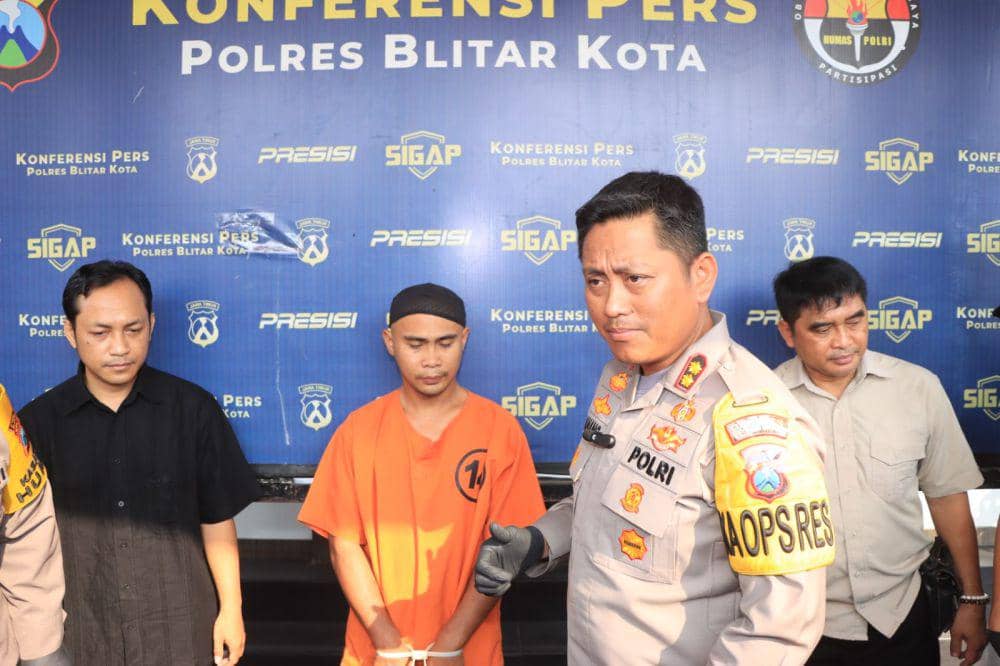 Tersangka pembunuh istri di Blitar. IDN Times/ istimewa