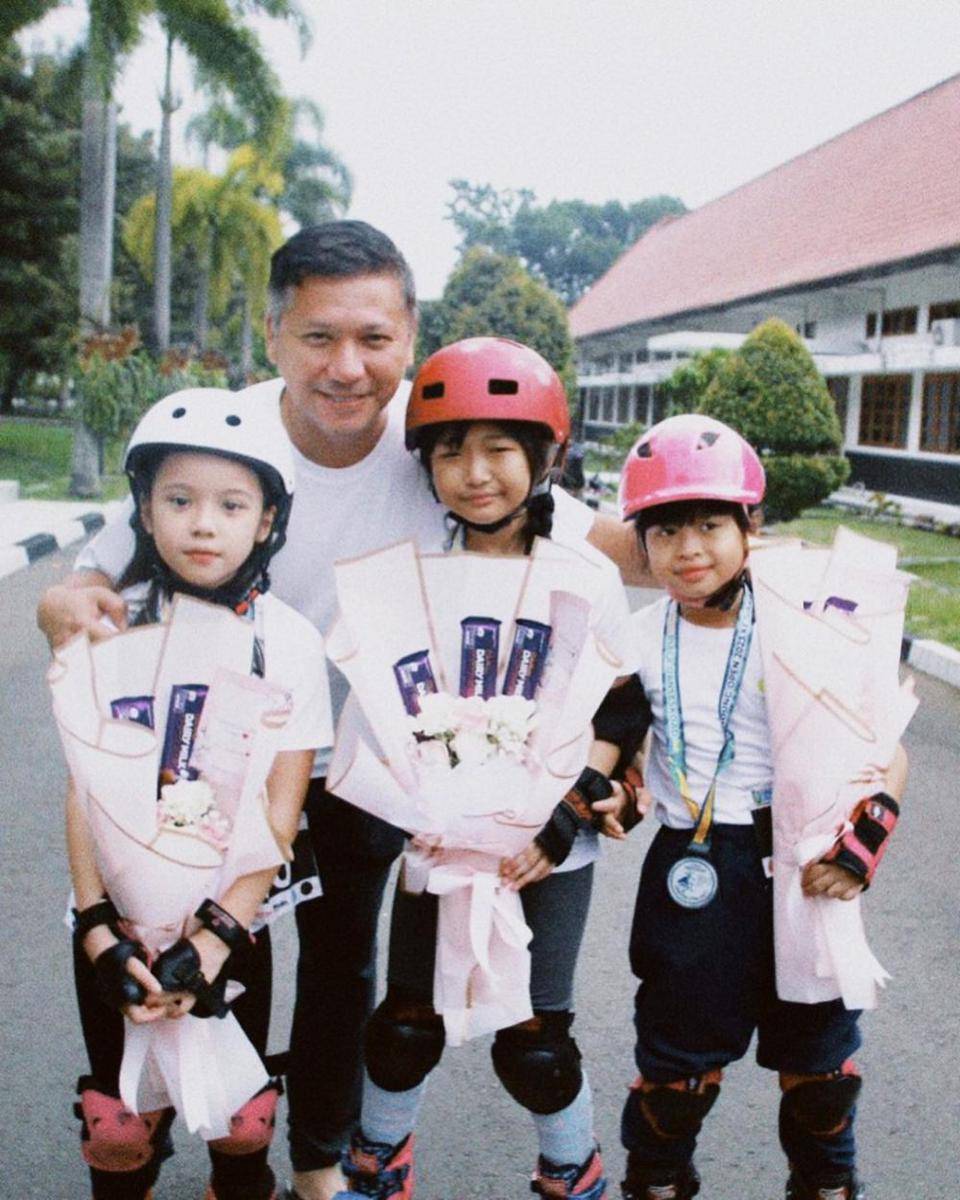 potret Gading Marten temani Gempi lomba sepatu roda (instagram.com/gadiiing)