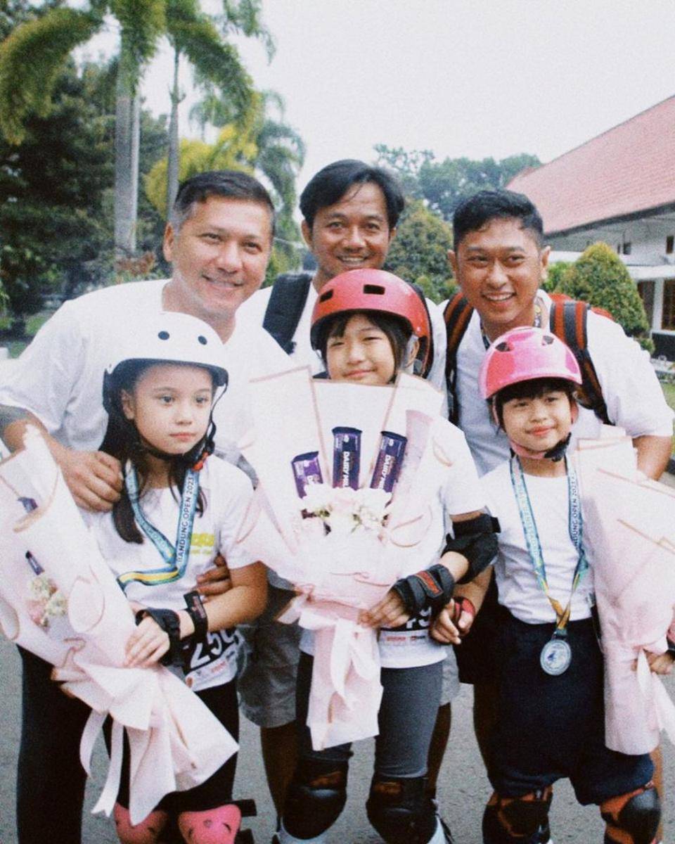 potret Gading Marten temani Gempi lomba sepatu roda (instagram.com/gadiiing)