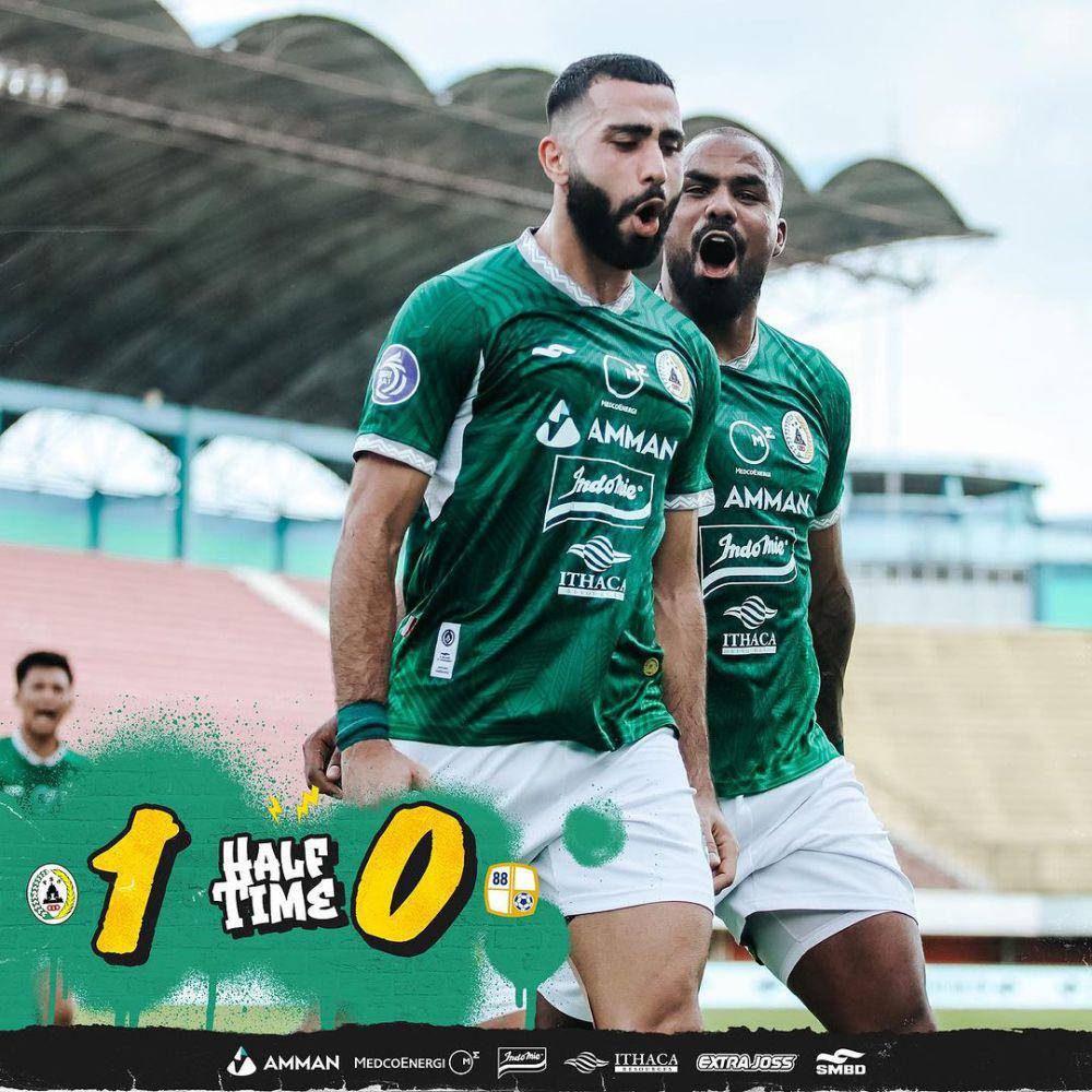PSS Sleman unggul 1-0 di babak pertama atas Barito Putera pada pekan ke-20 Liga 1 2023/2024 di Stadion Maguwoharjo, Sleman, Minggu (26/11/2023) sore. (instagram.com/pssleman)