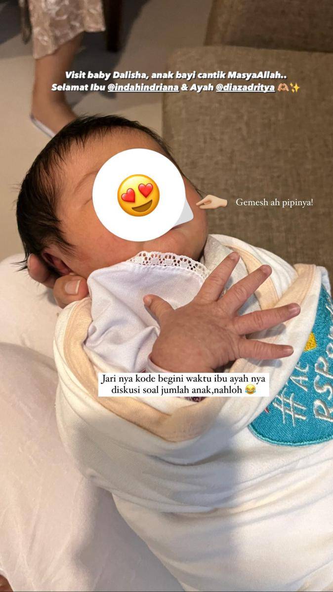 potret anak pertama Indah Indriana (instagram.com/ayuandriana)
