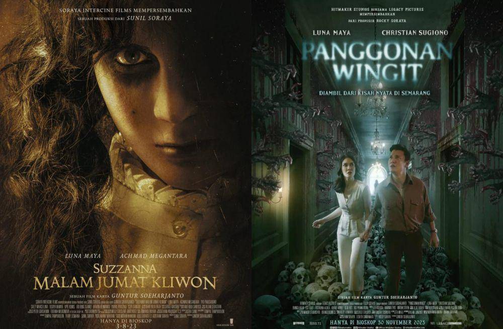 Film horor arahan Guntur Soeharjanto (dok. Legacy Pictures / Panggonan Wingit | dok. Soraya Intercine Films / Suzzanna Malam Jumat Kliwon)