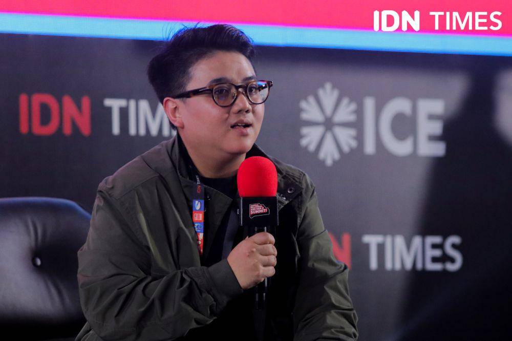 Tines Priandini dalam acara IMGS 2023, The Collaborative Canvas: Empowering Creators and Business Through Reels pada Minggu (26/11/2023). (IDN Times/Tata Firza)