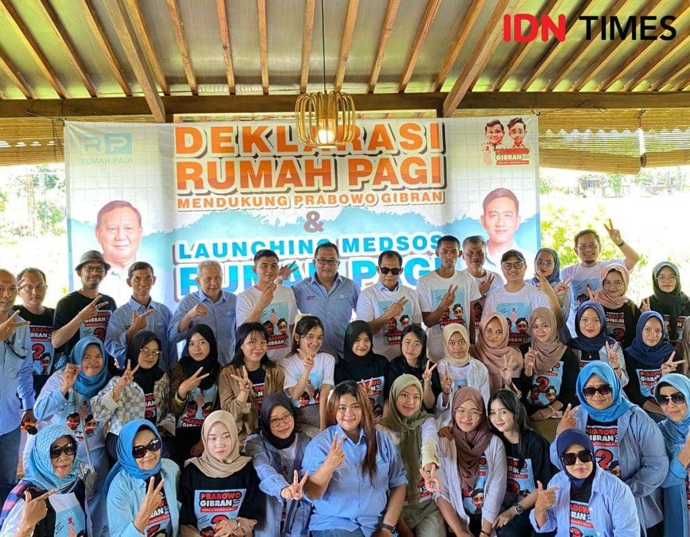 Relawan Rumah Pagi Gencarkan Konten Positif untuk Prabowo-Gibran