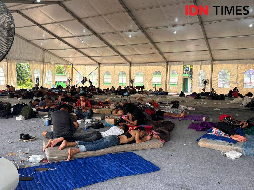 Situasi di penginapan para kader HMI di Asrama Haji Pontianak. (IDN Times/Teri).
