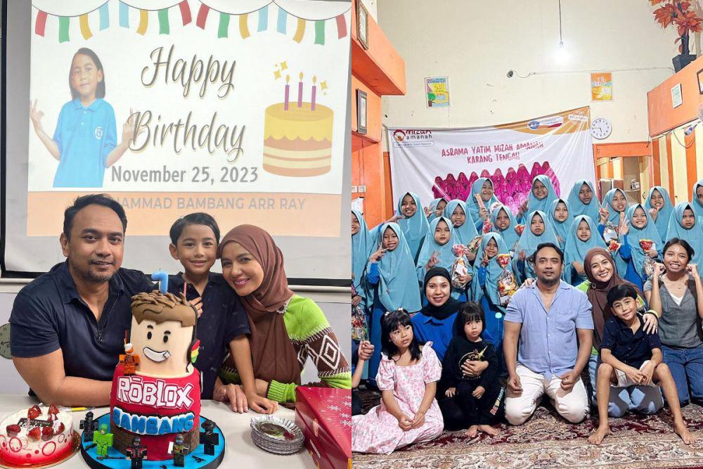 7 Potret Ultah Bambang anak Bebi Romeo, Dirayakan di Asrama Yatim