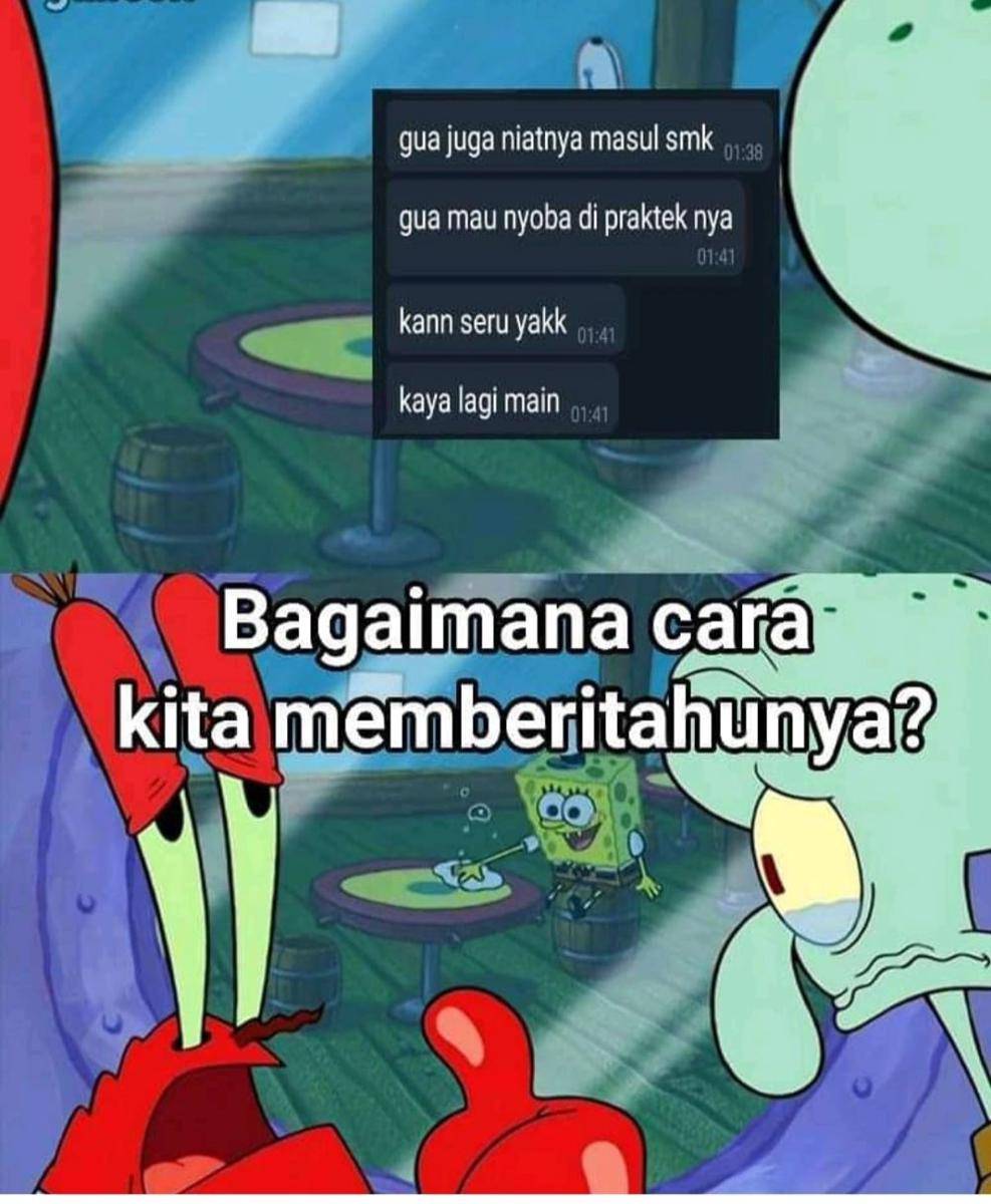 meme SpongeBob (instagram.com/komersial.beract)