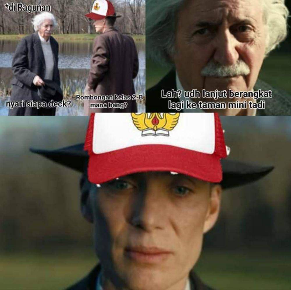 meme Oppenheimer dan Einstein (instagram.com/pos.total)