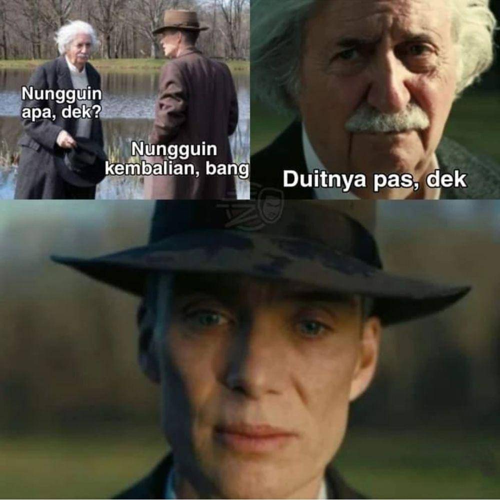 meme Oppenheimer dan Einstein (instagram.com/absurdhumor.aesthetic)