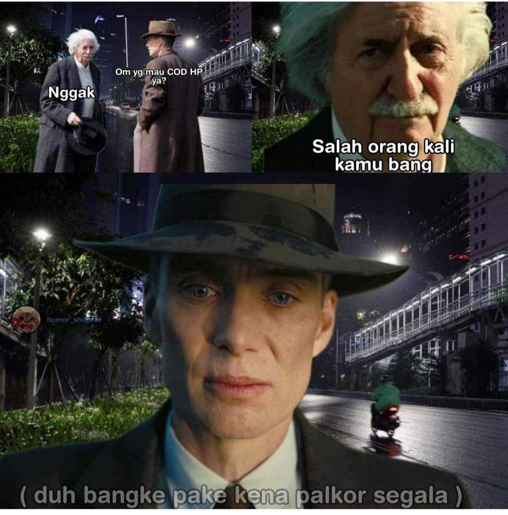 meme Oppenheimer dan Einstein (instagram.com/humor.shitprot)