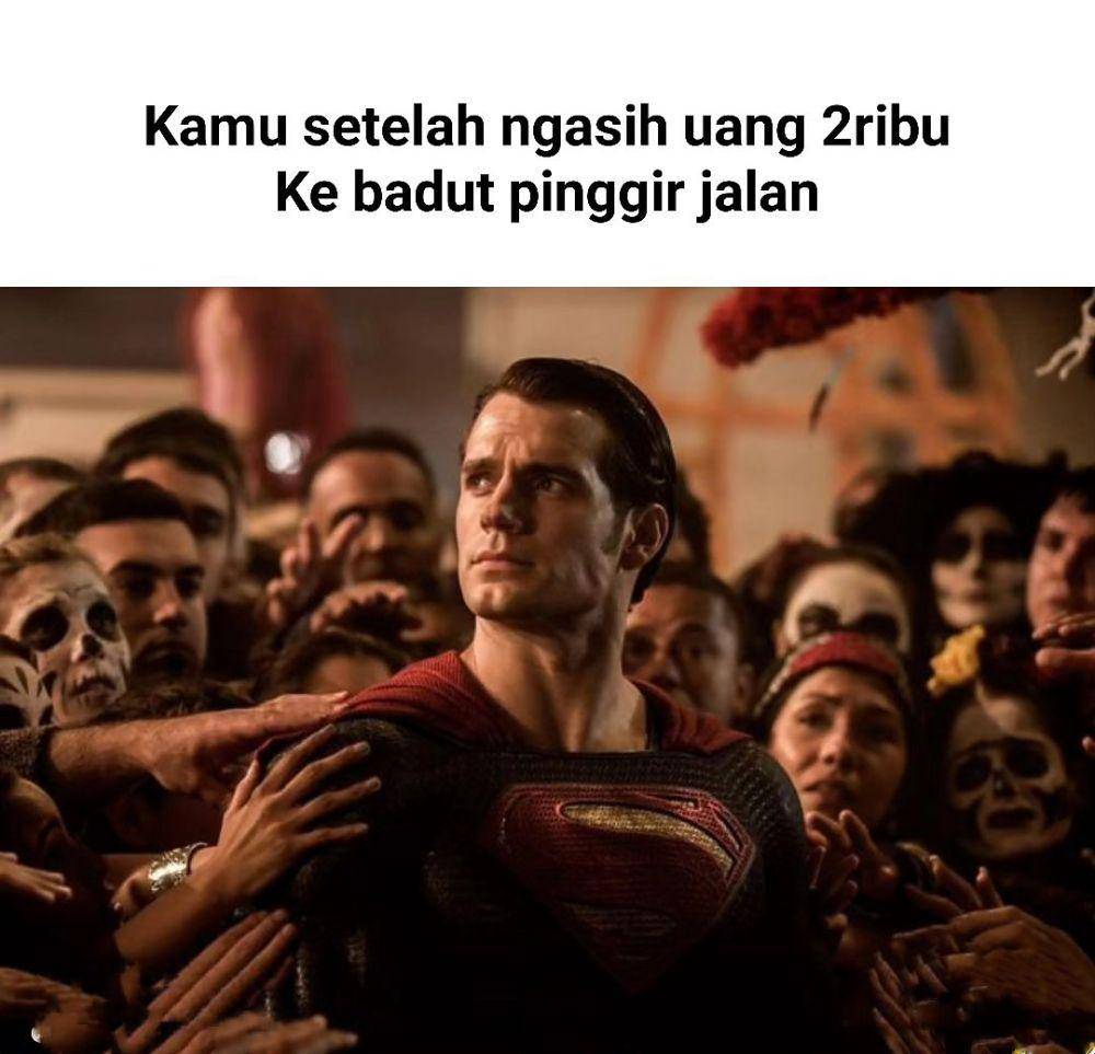 meme Superman (instagram.com/statuslucu_official)