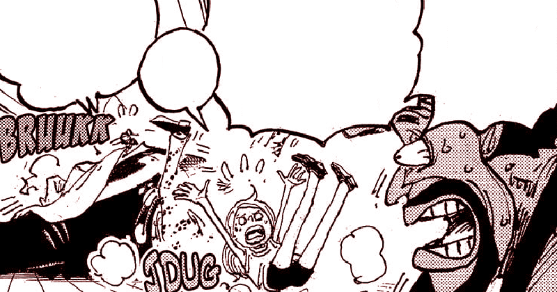 Kekuatan Toshi Toshi no Mi milik Bonney mulai aktif. (mangaplus.shueisha.co.jp/One Piece)