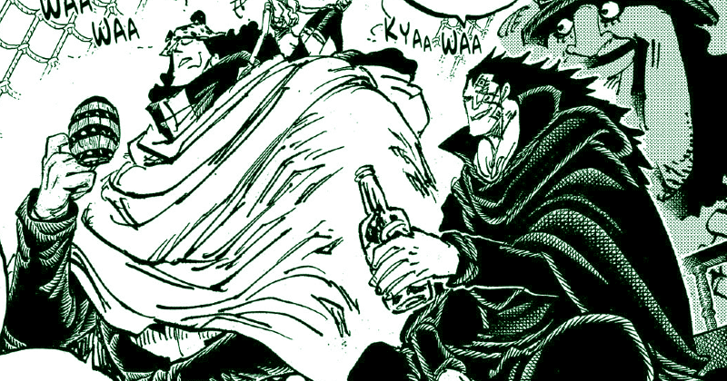 Kuma berbincang dengan Monkey D. Dragon. (mangaplus.shueisha.co.jp/One Piece)