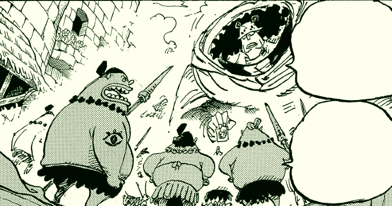 Kuma mengunjungi Kerajaan Torino. (mangaplus.shueisha.co.jp/One Piece)