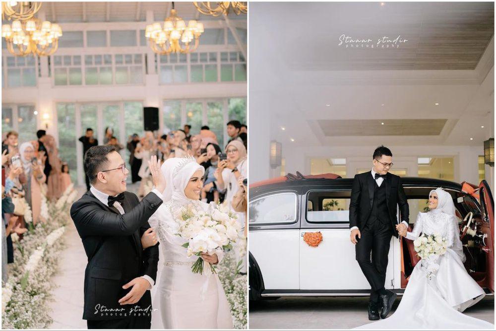 10 Detail Resepsi Nadya Mustika dan Iqbal Rosadi, Serba Putih!