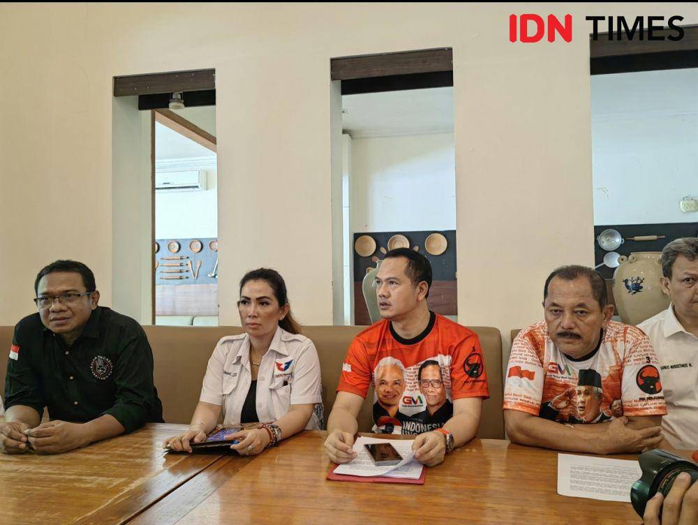 Tim Pemenangan Cabang Ganjar-Mahfud Kota Solo. (IDN Times/Larasati Rey)