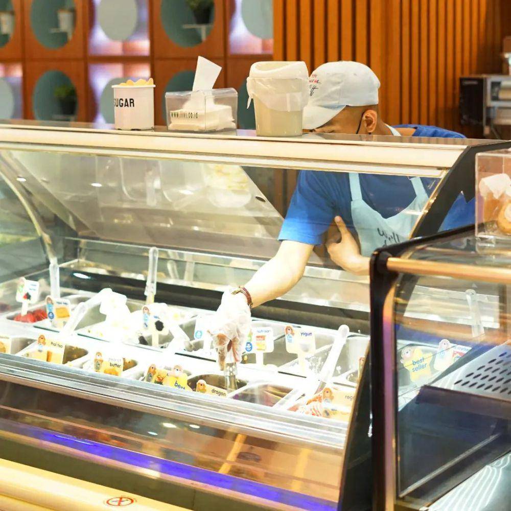 Aneka pilihan gelato di Koono Gelato Malang. Instagram/koonogelato